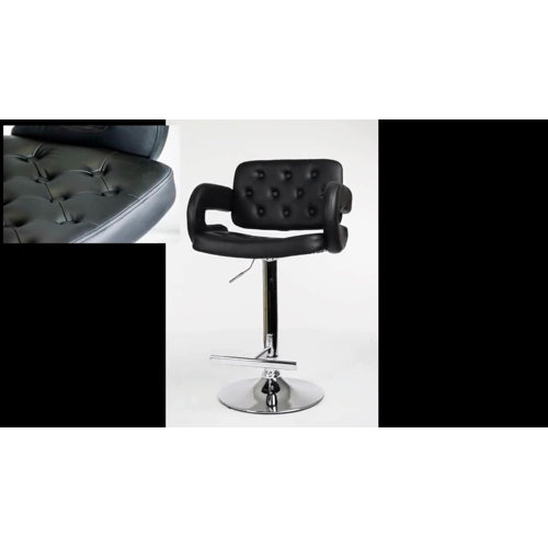 Orren Ellis Glamis Swivel Adjustable Height Bar Stool & Reviews Wayfair